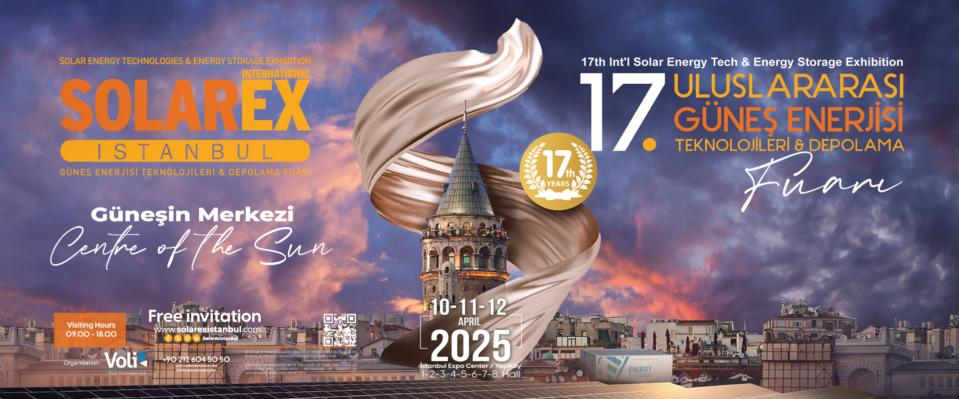 Güneş Sektörünün Markalarını Dünya Liderleriyle Buluşturacak 17. SolarEX İstanbul İçin Geri Sayım Başladı!
